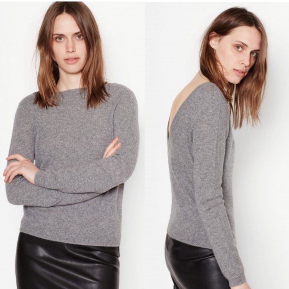 Equipment Calais V-Neck Back Cashmere Sweater Extra Small Xs